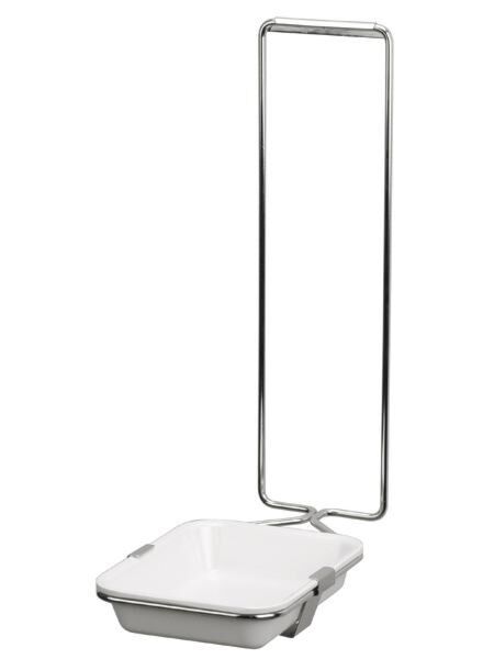 Ingo-man Schalenhalter with a white tray and metal frame.