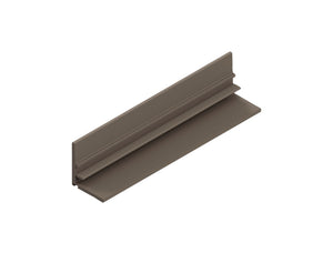 Schlichte Möbel-Griffleiste GRF-SCHIEBET-SGL aus robustem Material für Schiebetüren und Schubladen.