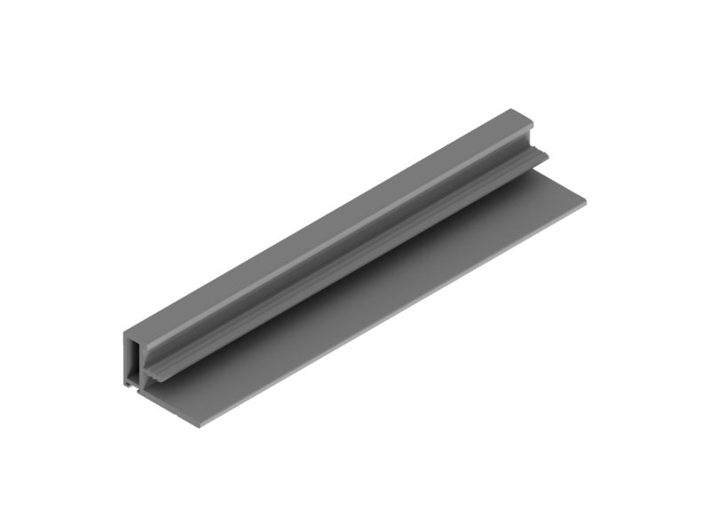 Schlichte Möbel-Griffleiste GRF-SCHIEBET-SGL aus robustem Material für Schiebetüren und Schubladen.