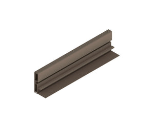 Schlichte Möbel-Griffleiste GRF-SCHIEBET-SGL aus robustem Material für Schiebetüren und Schubladen.