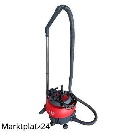 Roter Cleanfix S10 Plus Trockensauger mit Schlauch und Teleskoprohr.