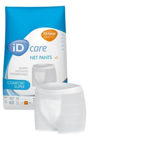 iD Care Netzhosen Comfort Super, 2XL, Orange, 5 Stück