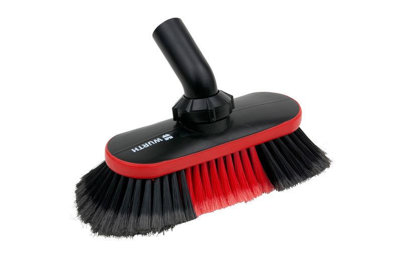 Waschbürste WASHBURST mit ergonomischem Griff und kombinierten harten und weichen Borsten.