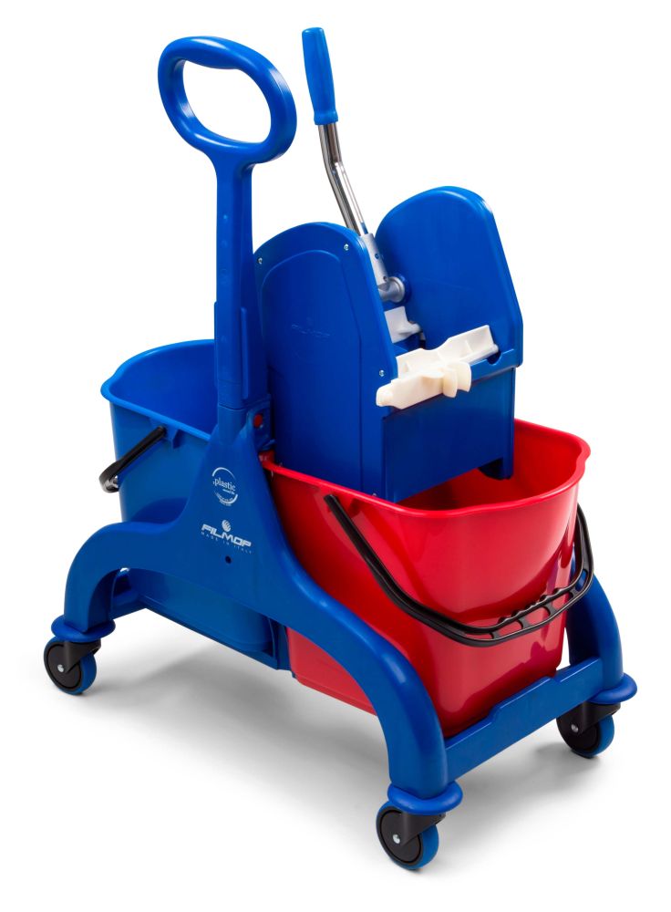 Wagen Fred mit Kunststoffgriff, 30L, robustes Design und stabile Räder für vielseitige Nutzung.