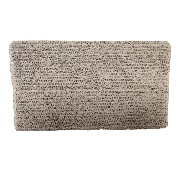 Grauer, texturierter Stoff mit horizontalen Linien