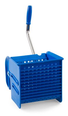 FlachPresse aus Kunststoff mit ergonomischem Griff und kompaktem Design für die Küche.