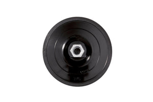 Runder Haftteller mit robustem Nylonschleifvlies für Schleifmaschinen und vielseitige Anwendungen.