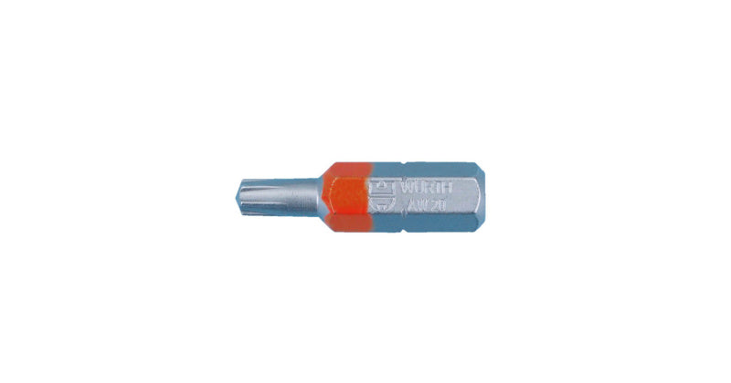 Bit AW Abtrieb-BIT-AW20-LEUCHTORANGE-1/4ZO-L25MM     Verpackungsinhalt    100 Einheit