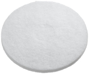 Rundes, weißes Polierpad mit 310mm Durchmesser.