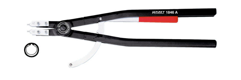 Robuste Sicherungsringzange 1846A mit ergonomischen Griffen und Federmechanik für Innen- und Außenringe
