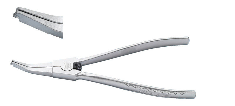 Zange-KLEMMENZANGE 1847-61 mit ergonomischen, rutschfesten Griffen und rostfreiem Stahl.