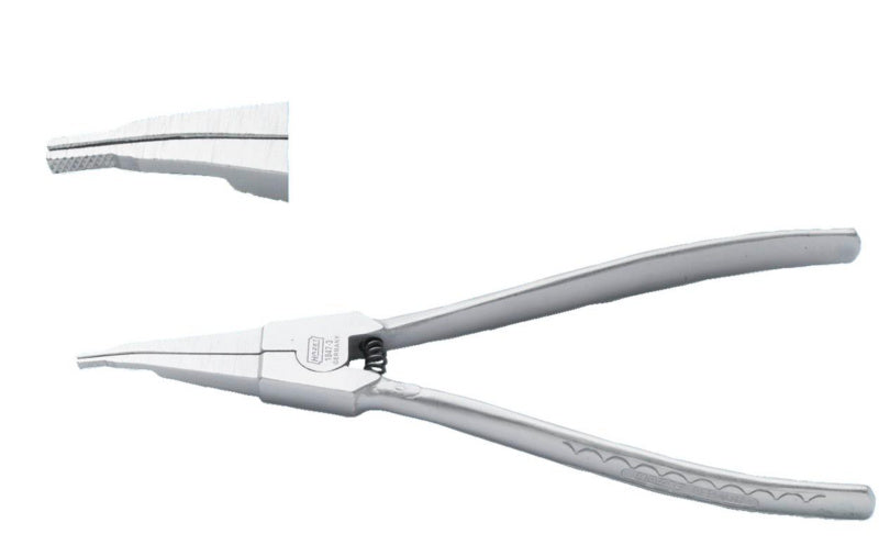 Robuste Sicherungsringzange 1847 mit ergonomischem Griff und wechselbaren Köpfen für Innen- und Außensicherungsringe.