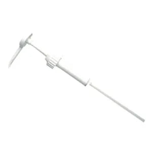 Weiße Dosierpumpe mit langem Schlauch für 5L Kanister.