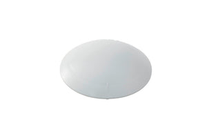 Grauer runder Türstopper mit 40 mm Durchmesser und rutschfester Unterseite für Stabilität.