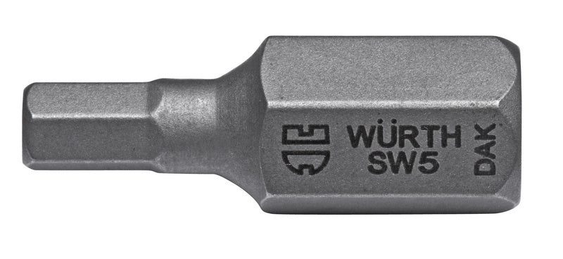 Bit Innensechskant-BIT-IN6KT-10-SW7-L30MM     Verpackungsinhalt    5 Einheit