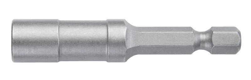 Bithalter mit Sprengring, 57 mm lang, 1/4 Zoll Durchmesser, aus robustem Metall.