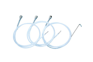 Drei ergonomische Pistolen für Unterbodenschutz in kompakter Verpackung sichtbar.