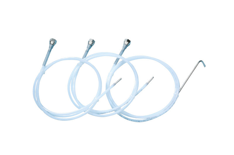 Drei ergonomische Pistolen für Unterbodenschutz in kompakter Verpackung sichtbar.