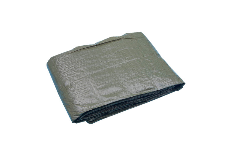 Robuste, rutschfeste Abdeckfolie mit Ösen für vielseitigen Schutz bei Renovierungsarbeiten.