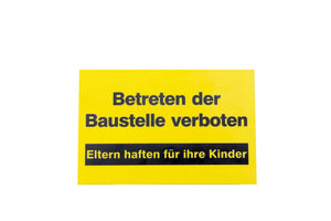 SHLD-(BETRETEN VERBOTEN)-GELB/SCHWARZ