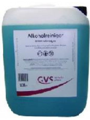 10 Liter Kanister mit blauem Alkoholreiniger von Vogtplus.