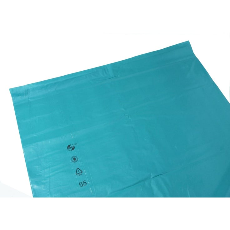 Garbage bags PREMIUM, LDPE, 70L, blue, 575x1000mm, 100my, loose, 200 pcs/box.