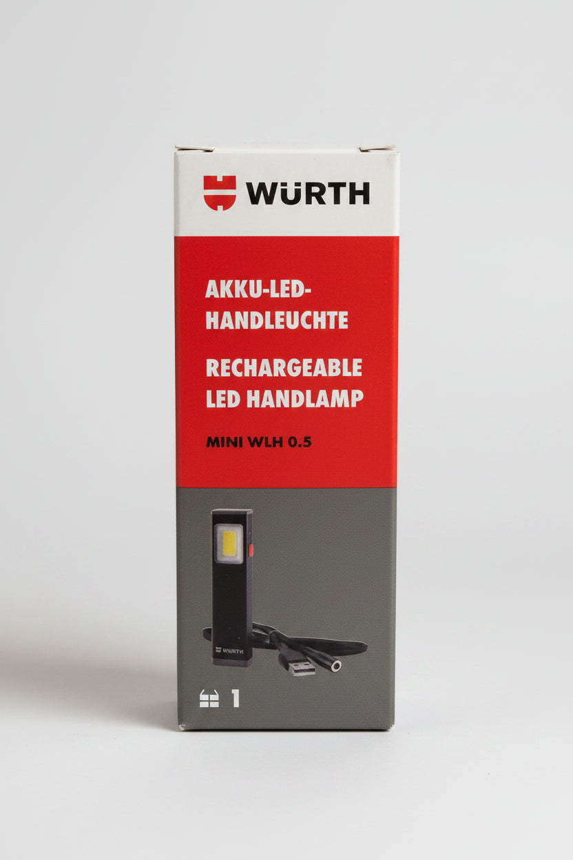 Akku-LED-Handleuchte MINI WLH 0.5 - kompakte Arbeitsleuchte mit USB-Ladung