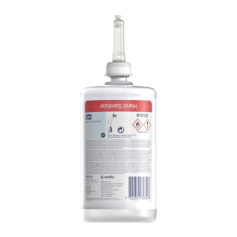 Desinfektion -Tork Salubrin Händedesinfektionsgel, 1L Flasche