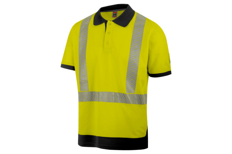 Warnschutz-Poloshirt-POLOSHIRT FLUO GELB/ANTHRAZIT XXL     Verpackungsinhalt    1 Einheit