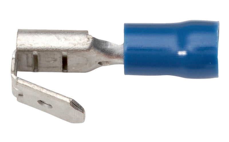 Blue double-ended markers, 6.3 mm wide, packaged in a box of 100 units.