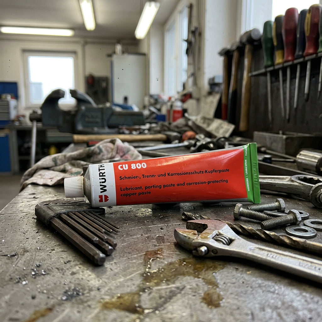 Kupferpaste Und Spray Set M24 Würth hitzebeständig bis 1100°C für Korrosionsschutz und Schmierung