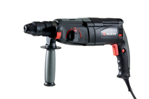 Bohrhammer Elektro BOHAM mit gummiertem Griff und robustem Koffer für einfache Handhabung.