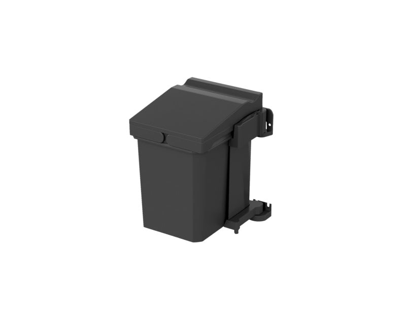 Mülltrennsystem für die Küche mit 14 Litern, ausziehbarem Mechanismus und modernem Design.