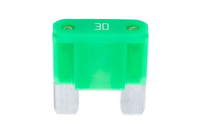 Silver and green FLSTESI Maxi circuit breaker rated 30A, pack of 10 units visible.