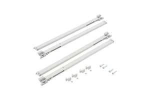 Schiebetürbeschlag redoslide-M mit Dämpfungssystem und robustem Zubehör für leises Schließen