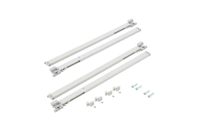 Schiebetürbeschlag redoslide-M mit Dämpfungssystem und robustem Zubehör für leises Schließen