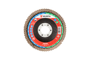 Lamellenfächerschleifscheibe LFSHLFSHB FLEXI ZK mit flexiblen Lamellen für effektives Schleifen.