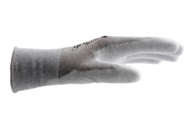 Gestrickter Schutzhandschuh mit Beschichtung und ESD-Schutz, 12er Packung.
