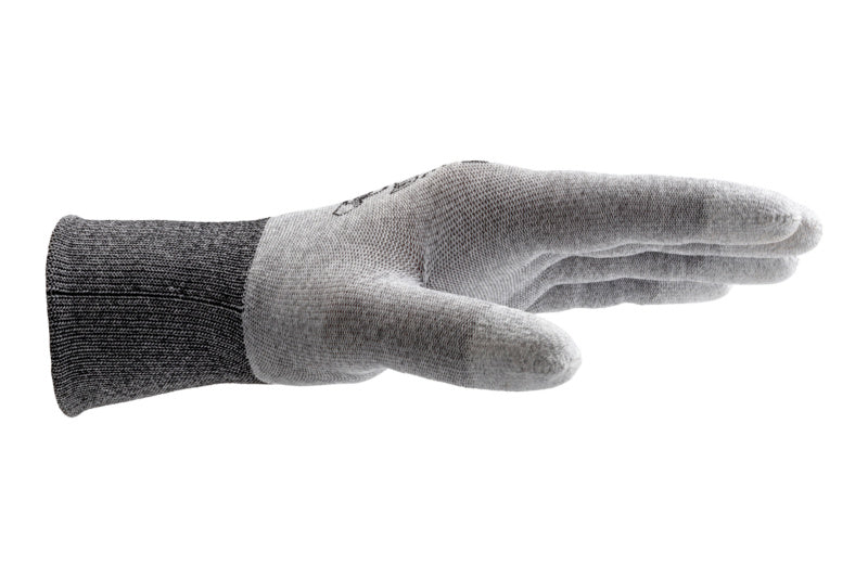 Gestrickter Schutzhandschuh mit Beschichtung, ESD-fähig und Touchscreen-kompatibel.