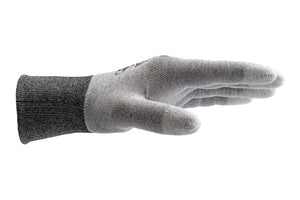 Gestrickter Schutzhandschuh mit Beschichtung, ESD-fähig und Touchscreen-kompatibel.