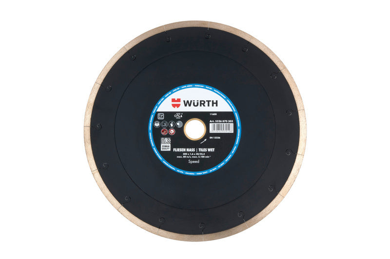 Diamanttrennscheibe TSHB DIA SP mit robustem Design und hartem Segmentschnitt für präzises Schneiden.