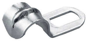 Schwarze Kabelschelle aus robustem Material zur sicheren Befestigung von Kabeln an Oberflächen.