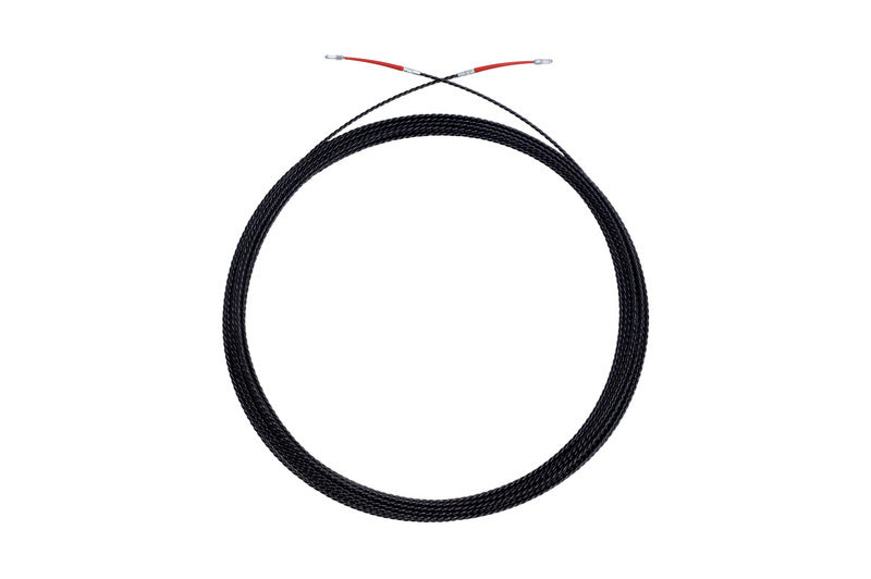 Kabeleinzugspirale aus Polyester, 10 Meter lang, 10 mm Durchmesser, spiralige Form.