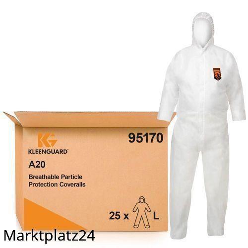 A20+ Schutzanzug weiß mit Kapuze, Gr. L, 1 St. - Marktplatz24