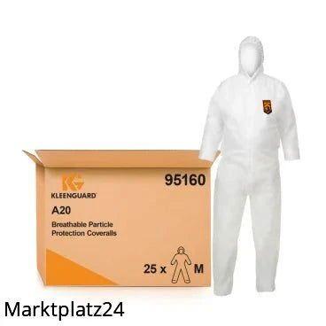 A20 Schutzanzug weiß mit Kapuze, Gr, M, 1 St, - Marktplatz24