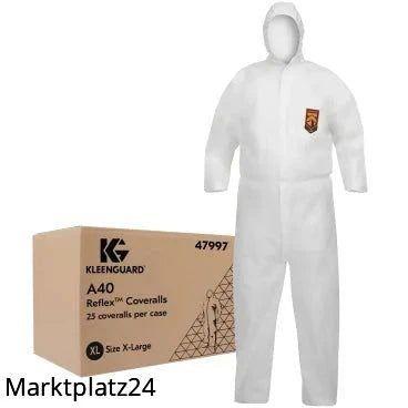 A40 Schutzanzug weiß, Gr,XXL, 1 St, - Marktplatz24