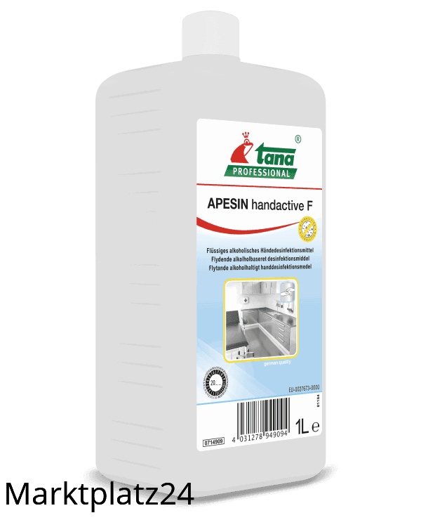 APESIN handactive F, 1L Flasche   BAuA-Reg-Nr.: N-79651 - Marktplatz24
