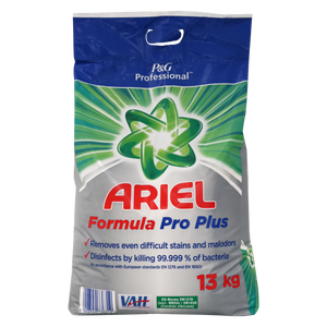 13kg Sack ARIEL Formula Pro PLUS Waschpulver für professionelle Reinigung und schonende Textilpflege