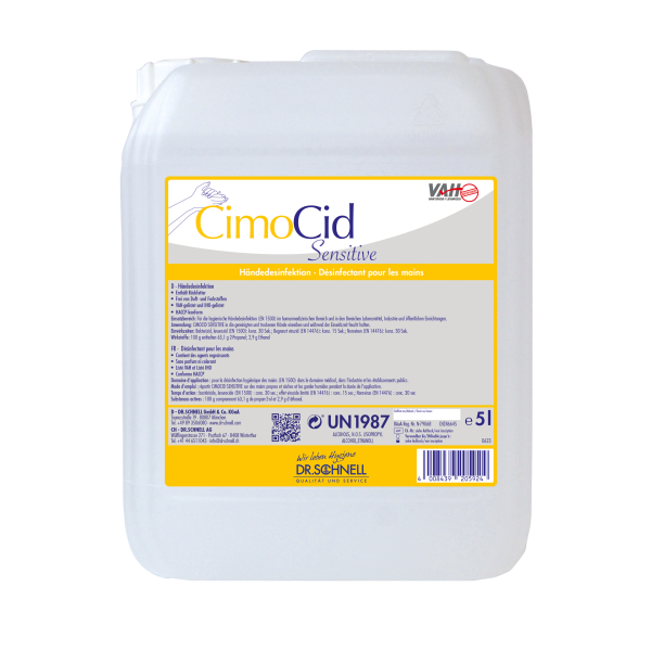 Desinfektion -CimoCid Sensitive, 5L Kanister BAuA-Reg-Nr.: N-79068
