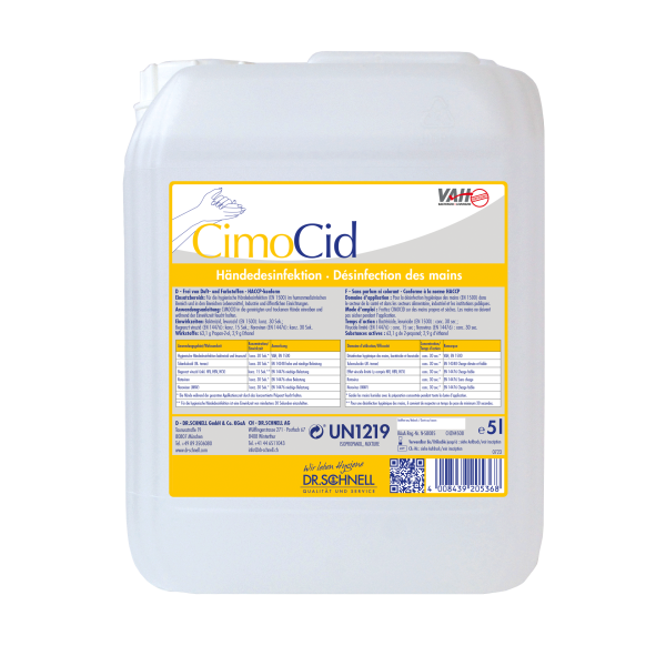 Desinfektion -CimoCid, 5L Kanister BAuA-Reg-Nr.: N-58085